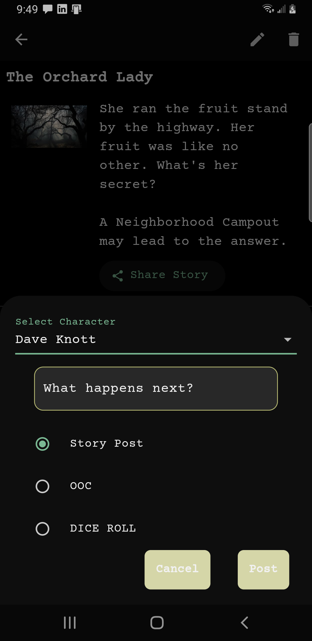 The Roll Play screenshot